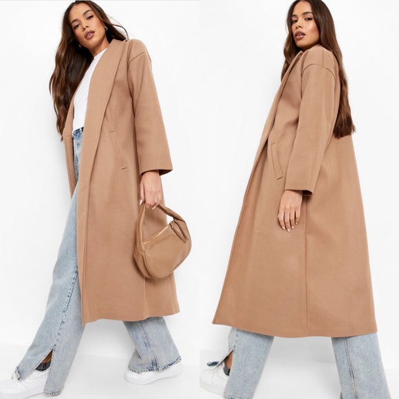 Boohoo Wool Look Coat - Picture 2 of 12